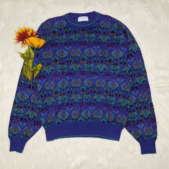Tricots St. Raphael Other - Tricots St. Raphael Purple Crewneck Sweater Size M